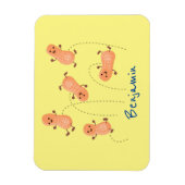 Magnet Flexible Caricature de cacahuètes joyeux sautillant (Vertical)