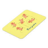 Magnet Flexible Caricature de cacahuètes joyeux sautillant (Côté Gauche)
