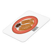 Magnet Flexible Caricature de Churro (Côté Gauche)