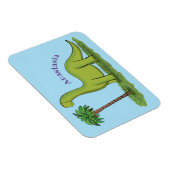 Magnet Flexible Caricature de dinosaure de brontosaurus vert migno (Côté Droit)