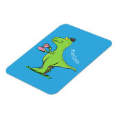 Magnet Flexible Caricature de dinosaure vert t rex (Côté Gauche)