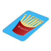 Magnet Flexible Caricature de frites Cute kawaii fast food (Côté Gauche)