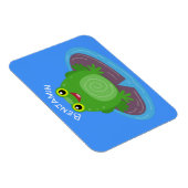 Magnet Flexible Caricature de grenouille verte mignonne (Côté Droit)