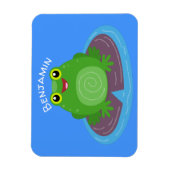 Magnet Flexible Caricature de grenouille verte mignonne (Vertical)