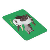 Magnet Flexible Caricature de kookaburra drôle et drôle (Côté Droit)