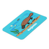 Magnet Flexible Caricature de natation de Cute platypus (Côté Gauche)