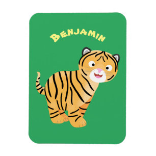 Magnet Flexible Caricature de petit tigre joyeux