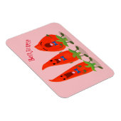 Magnet Flexible Caricature de piments chantants mignons (Côté Droit)