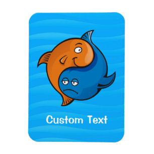 Magnet Flexible Caricature de poisson Yin Yang