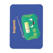 Magnet Flexible Caricature de radio rétro amusante (Vertical)