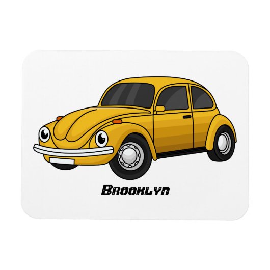 Magnet Flexible Caricature de voiture classique (Horizontal)