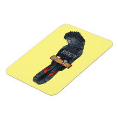 Magnet Flexible Caricature d'oiseau à queue rouge (Côté Gauche)