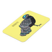Magnet Flexible Caricature d'oiseau de faisan paon de Bornéo (Côté Gauche)