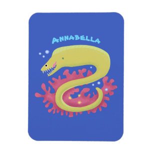 Magnet Flexible Caricature humoristique murène verte