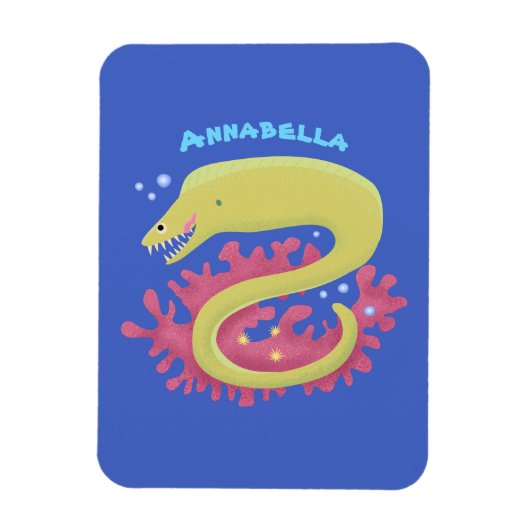 Magnet Flexible Caricature humoristique murène verte (Vertical)