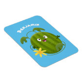 Magnet Flexible Caricature joli et souriant de pastèque (Côté Droit)