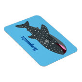 Magnet Flexible Caricature joli requin baleine joyeux (Côté Droit)