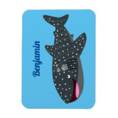 Magnet Flexible Caricature joli requin baleine joyeux (Vertical)
