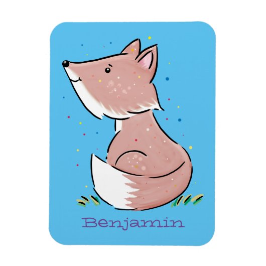 Magnet Flexible Caricature pour bébé renard (Vertical)