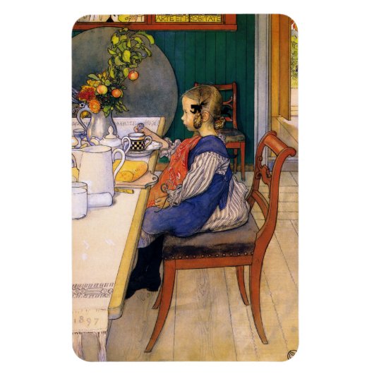 Magnet Flexible Carl Larsson A Late Riser's Miserable Breakfast (Vertical)