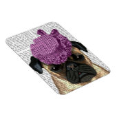 Magnet Flexible Carlin avec Casquette violet Vintage (Côté Droit)