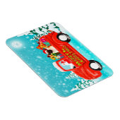 Magnet Flexible Carlin Chien Livraison de Noël Camion (Côté Droit)