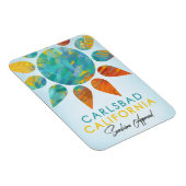 Magnet Flexible Carlsbad California Sunshine Travel (Côté Droit)