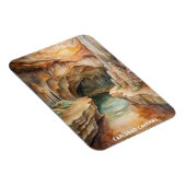 Magnet Flexible Carlsbad Caverns National Park Aquarelle Peinture (Côté Droit)