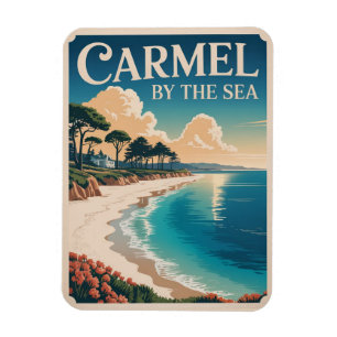 Magnet Flexible Carmel au bord de la mer californie côte pacifique