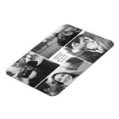 Magnet Flexible Carré Bloc 4 Photo Collage Moderne Enregistrer La  (Côté Gauche)