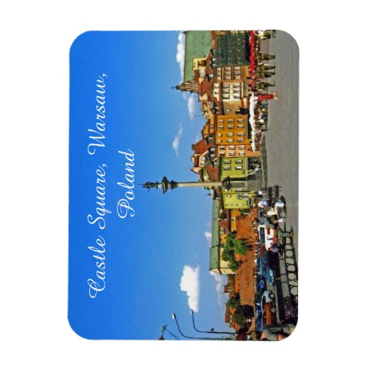 Magnet Flexible Carré de château, Varsovie, Pologne (Vertical)