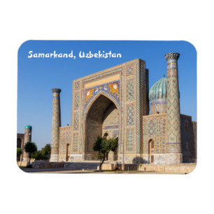 Magnet Flexible Carré Registan au coucher du soleil - Samarkand, O