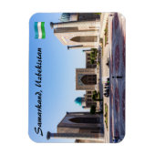 Magnet Flexible carré Registan au coucher du soleil - Samarkand, O (Vertical)