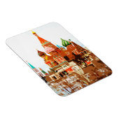 Magnet Flexible Carré rouge de l'église de Moscou Saint Basile #1 (Côté Droit)