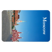Magnet Flexible Carré rouge. Moscou (Horizontal)