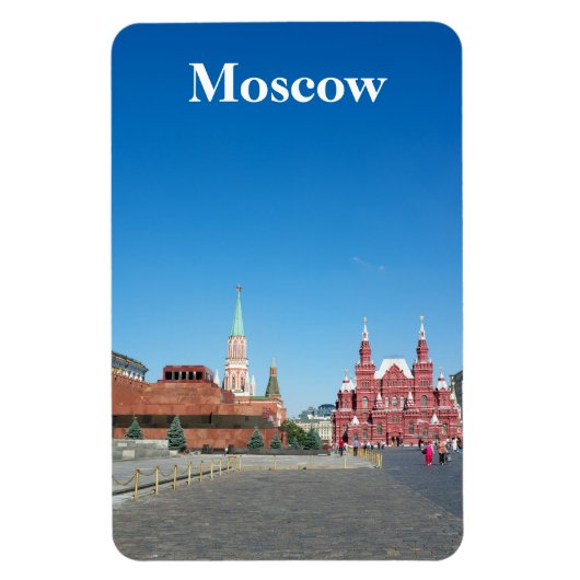 Magnet Flexible Carré rouge. Moscou (Vertical)