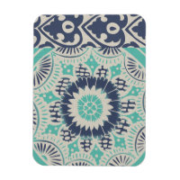 Carreau bleu Batik III