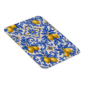 Magnet Flexible Carreau d'azulejo citron bleu (Côté Droit)