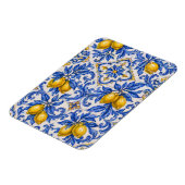 Magnet Flexible Carreau d'azulejo citron bleu (Côté Gauche)