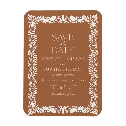 Magnet Flexible Carreau de Talavera en argile Fiesta espagnole Enr (Vertical)