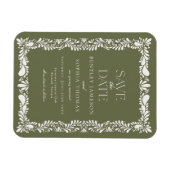 Magnet Flexible Carreau de Talavera vert Fiesta espagnole Enregist (Horizontal)