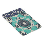 Magnet Flexible Carrelage bleu Batik II (Côté Droit)