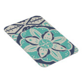 Magnet Flexible Carrelage bleu Batik IV (Côté Droit)