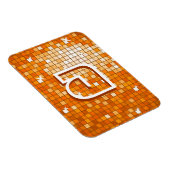 Magnet Flexible Carrelage Disco Orange Premium aimant monogramme (Côté Droit)