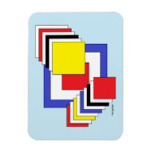 Magnet Flexible Carrés Abstraits (Vertical)