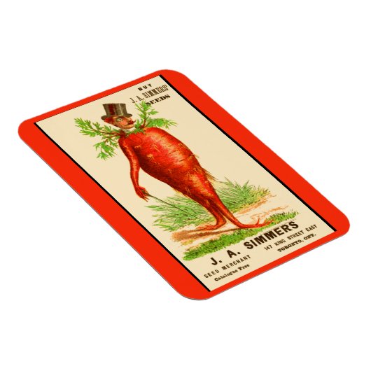 Magnet Flexible carrot man Victorian (Côté Droit)