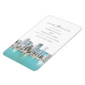 Magnet Flexible CARTANEGA Colombie Aquarelle Enregistrer la date I (Côté Gauche)