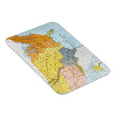 Magnet Flexible Carte américaine, 1776-1884 (Côté Droit)