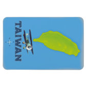 Magnet Flexible Carte ancienne de Taïwan (Horizontal)