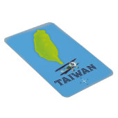 Magnet Flexible Carte ancienne de Taïwan (Côté Droit)